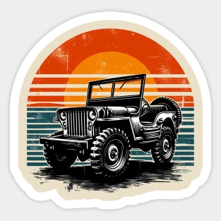 Willys Jeep Sticker